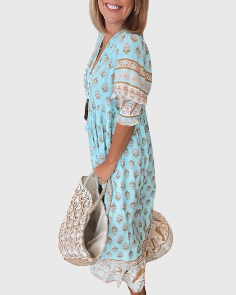 Eileithyiaara - Sukienka Serek Print