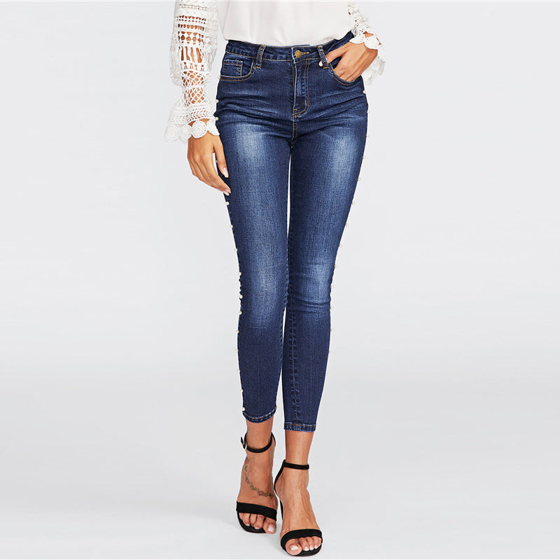 Koralikowe Skinny Jeans
