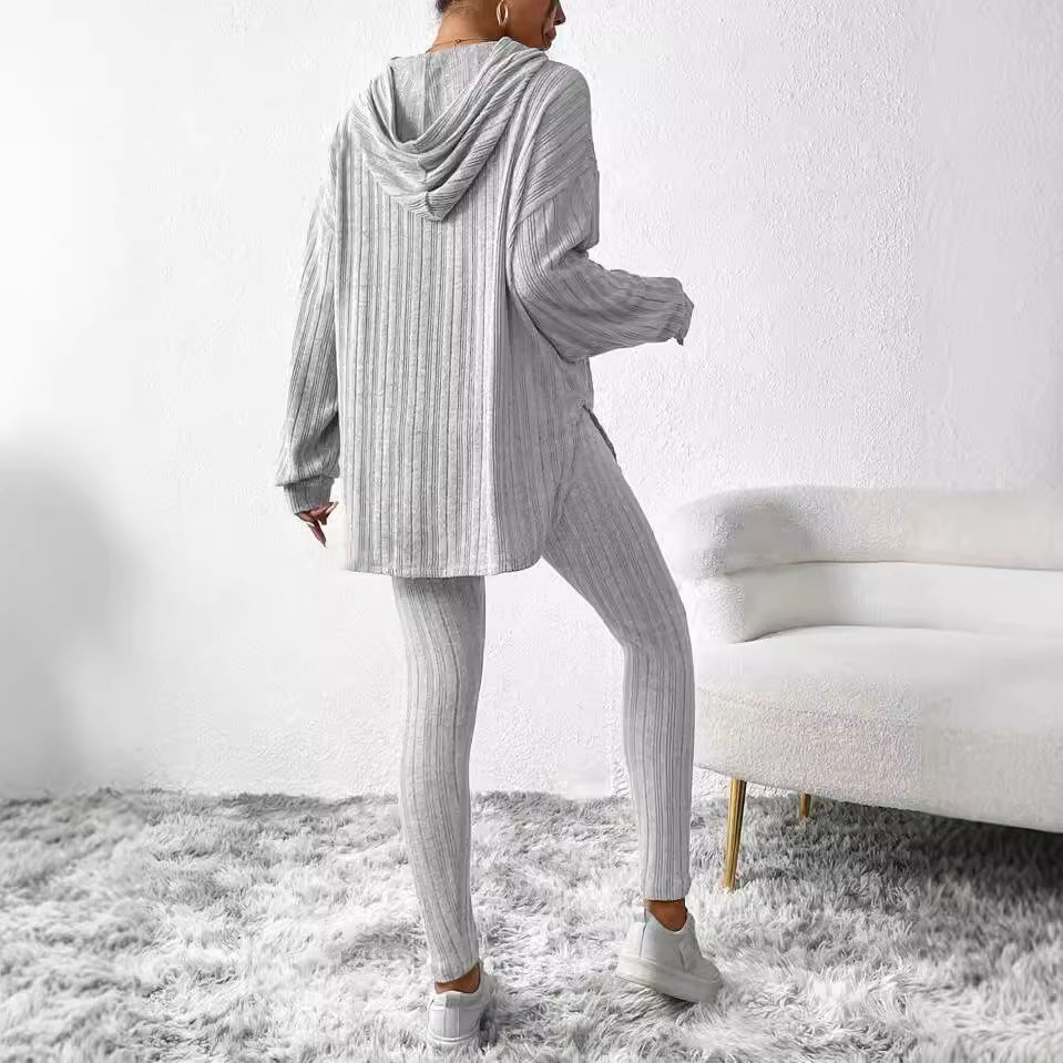 Stylowa Paskowa Bluza Jesienna