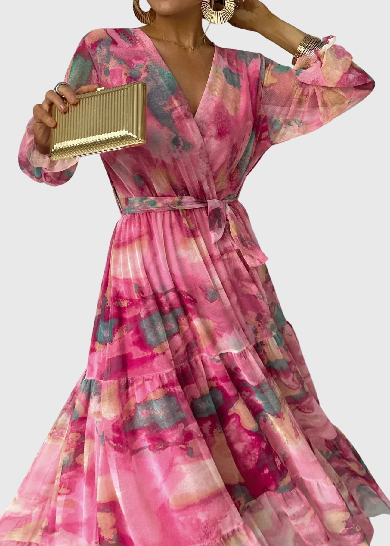 Theanoelle - Kwiatowy Maxidress