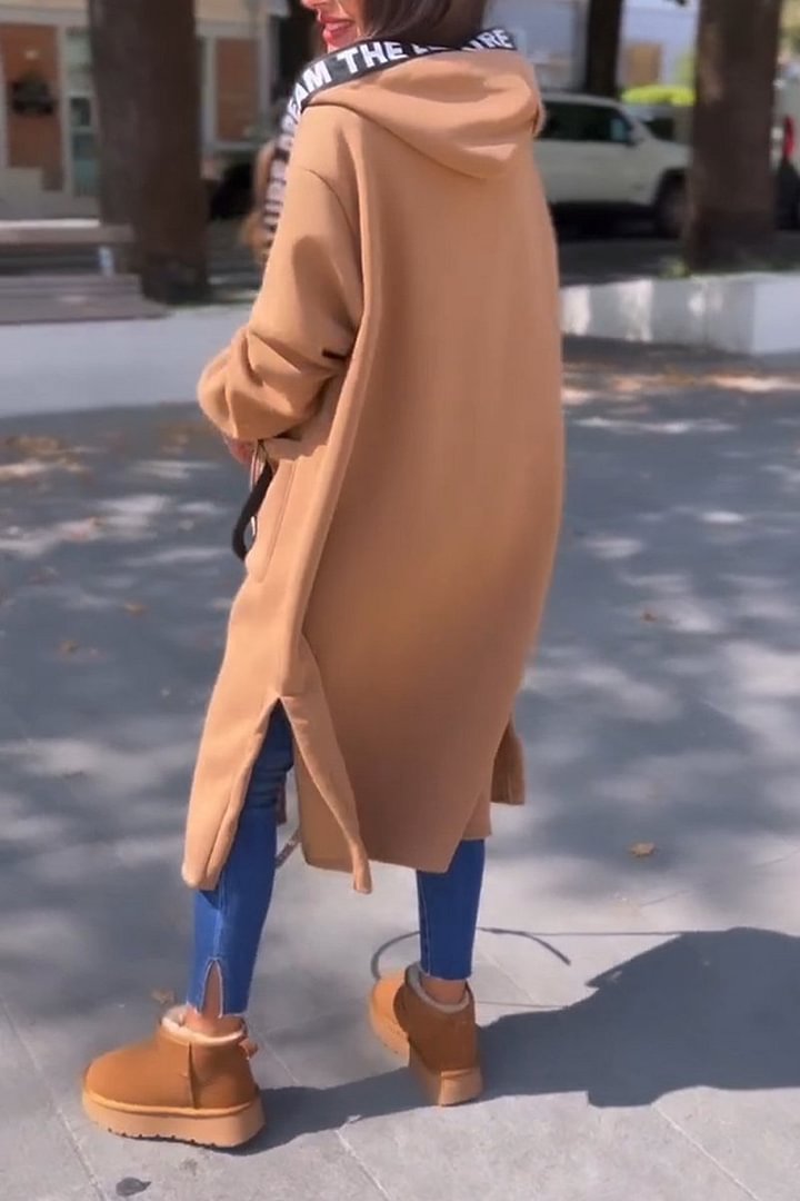Demy - Stylowy Płaszcz z Kapturem