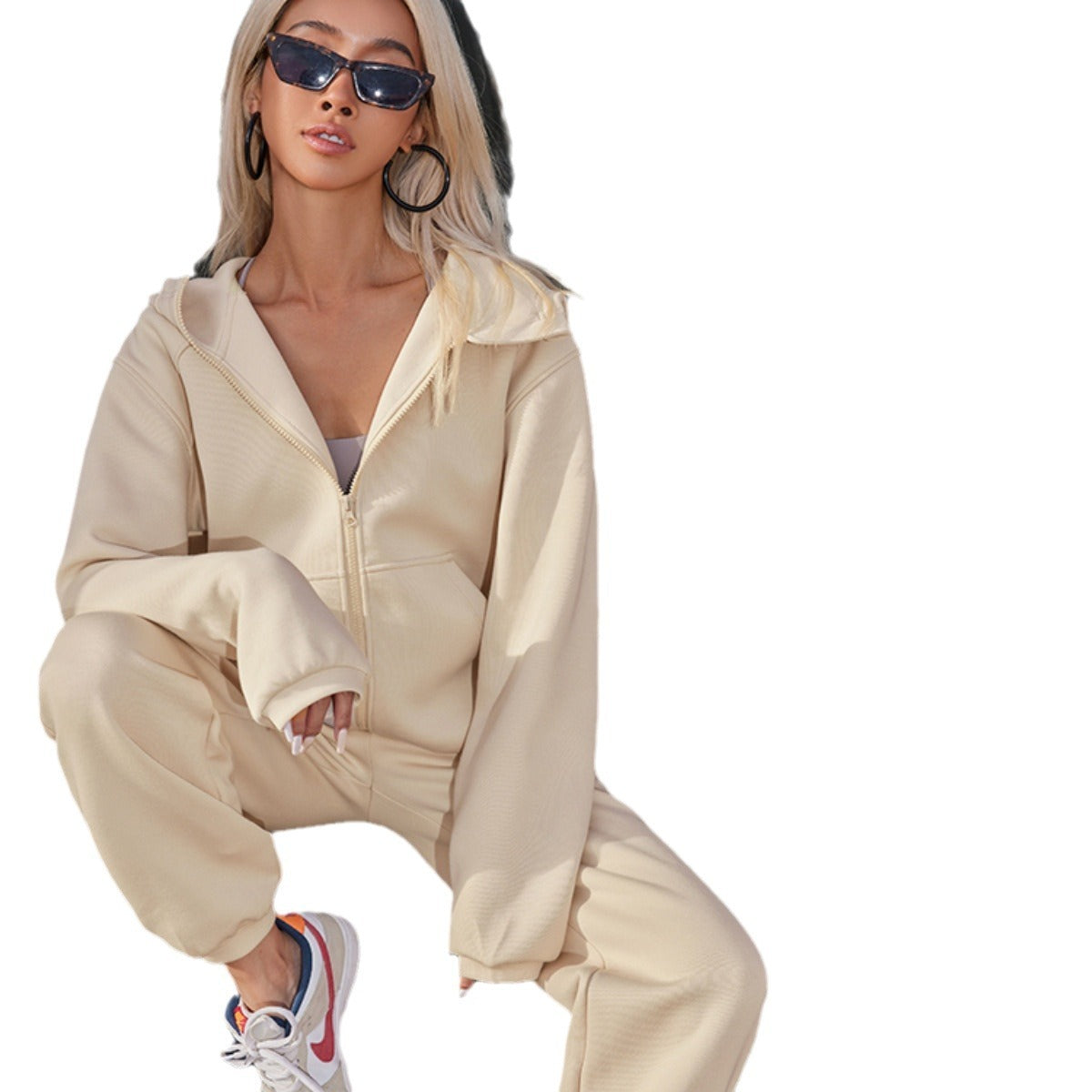 Stylowy Hoodie z Związaniem