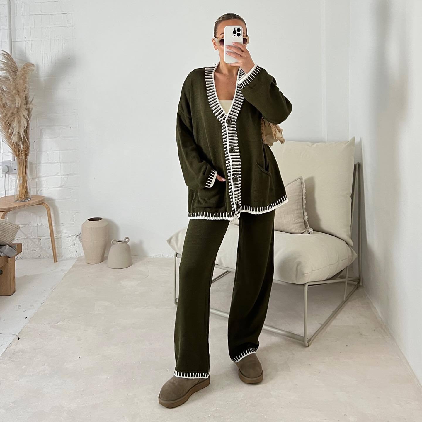 Stylowy Damski Garnitur Casual