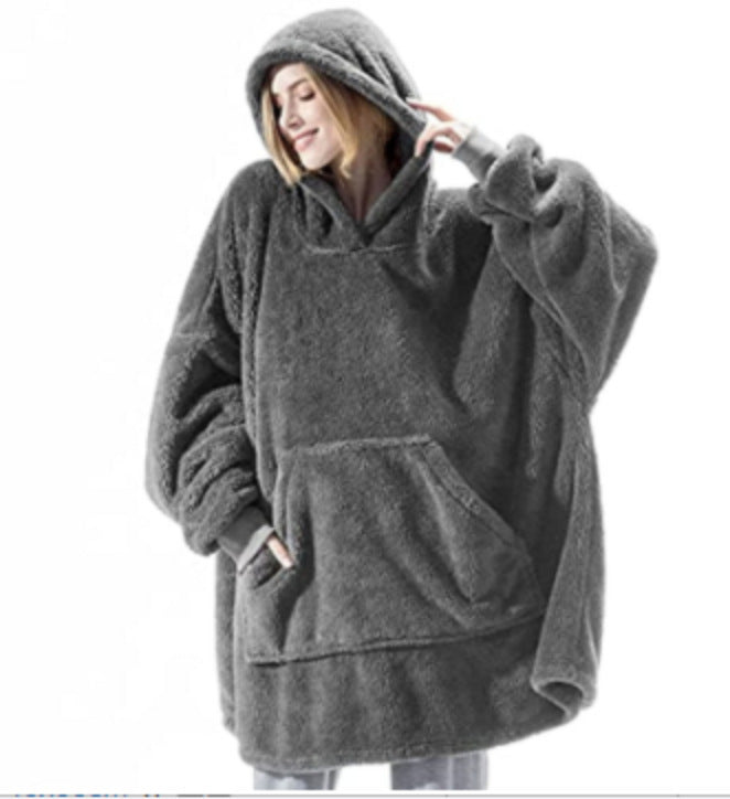 Stylowa Zimowa Bluza z Kieszenią