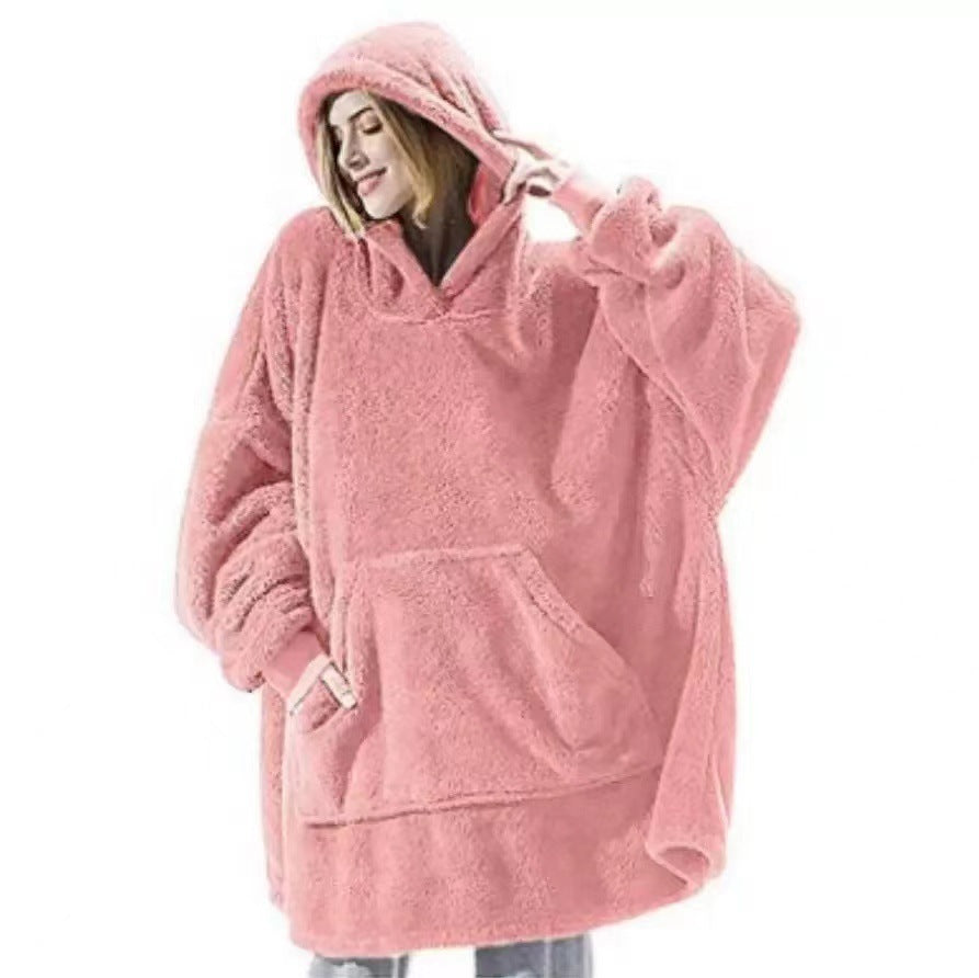 Stylowa Zimowa Bluza z Kieszenią
