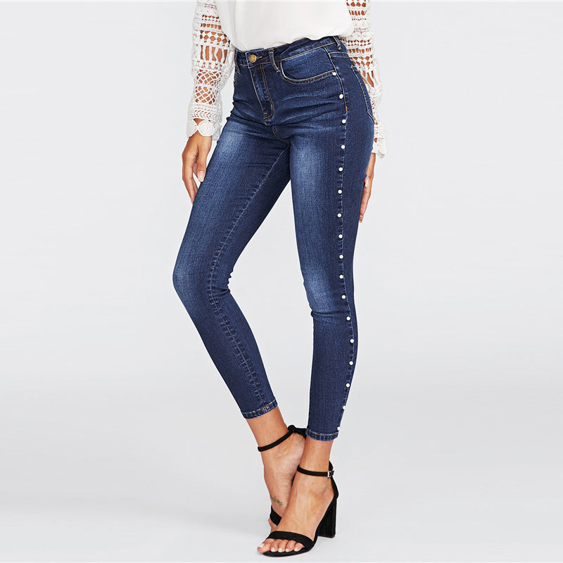 Koralikowe Skinny Jeans