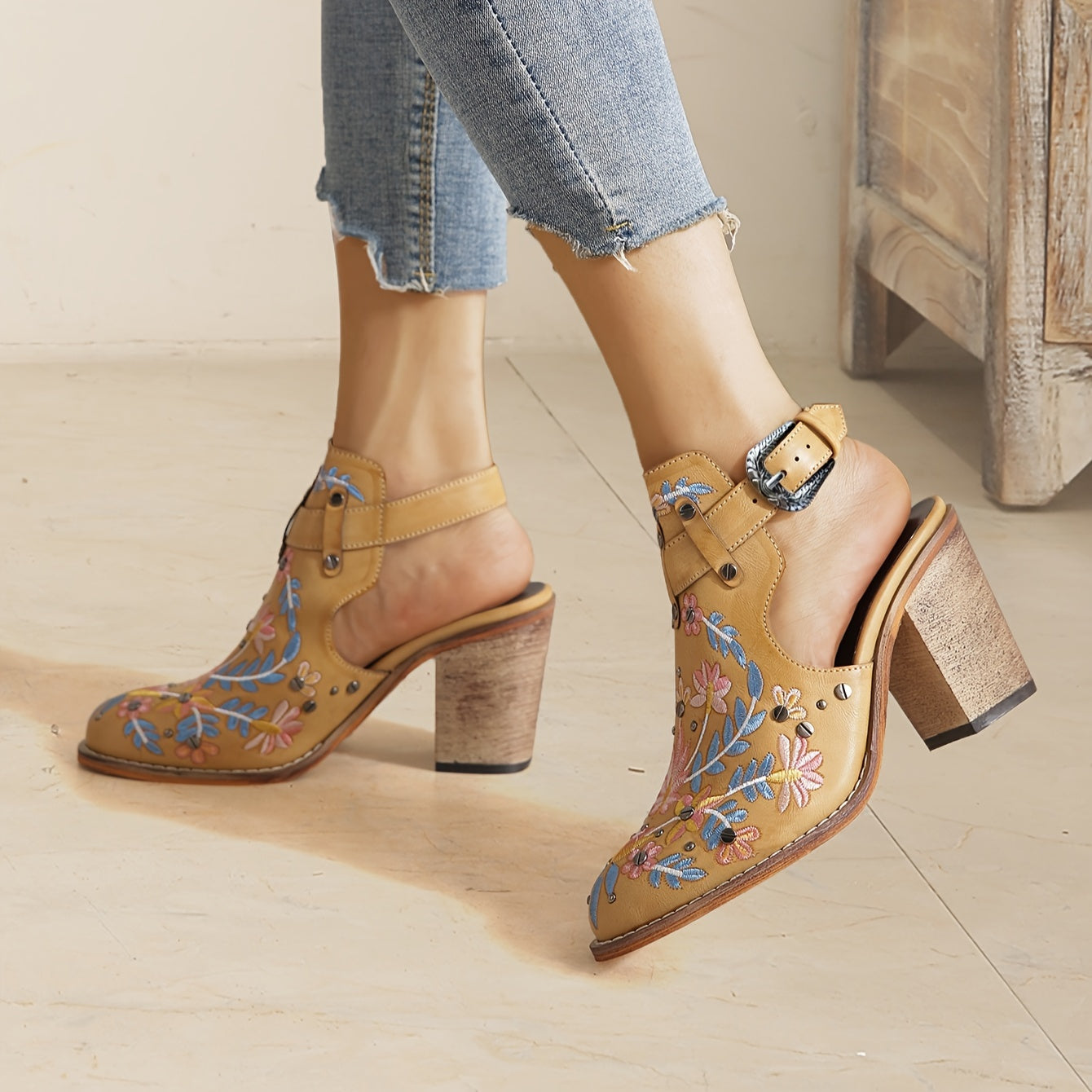 Rosine | Kwiatowe Botki Retro