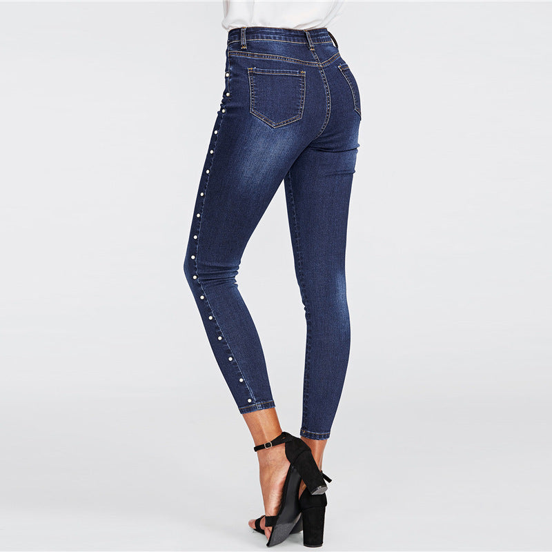 Koralikowe Skinny Jeans