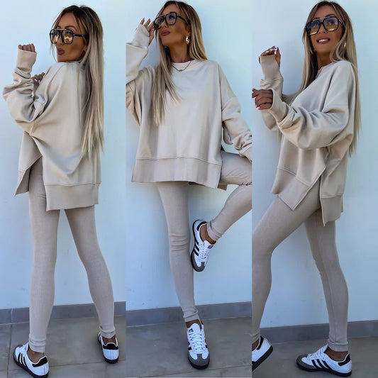 Modny Zestaw: Sweter i Spodnie