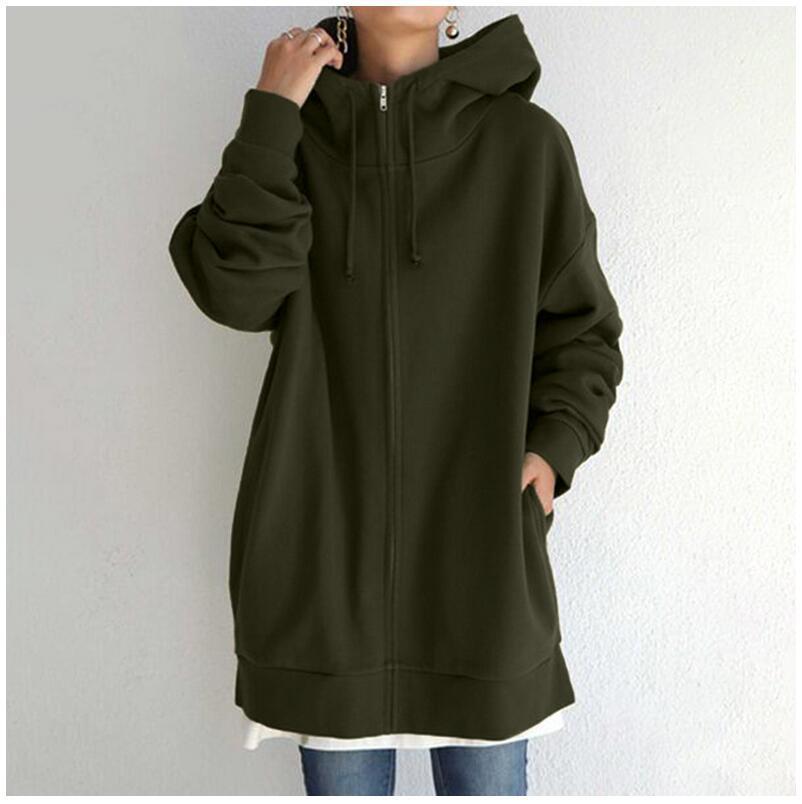 Kobiecy Fuzzy Sportowy Hoodie