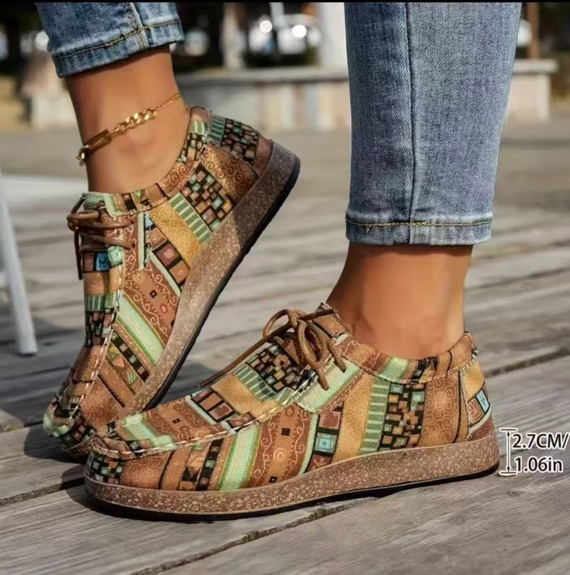 Brinley | Retro Kolorowe Buty
