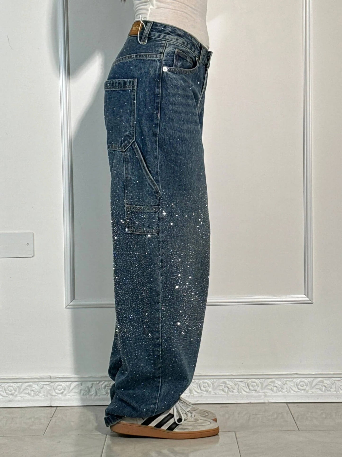Megan | Diamentowe Jeansy Chic