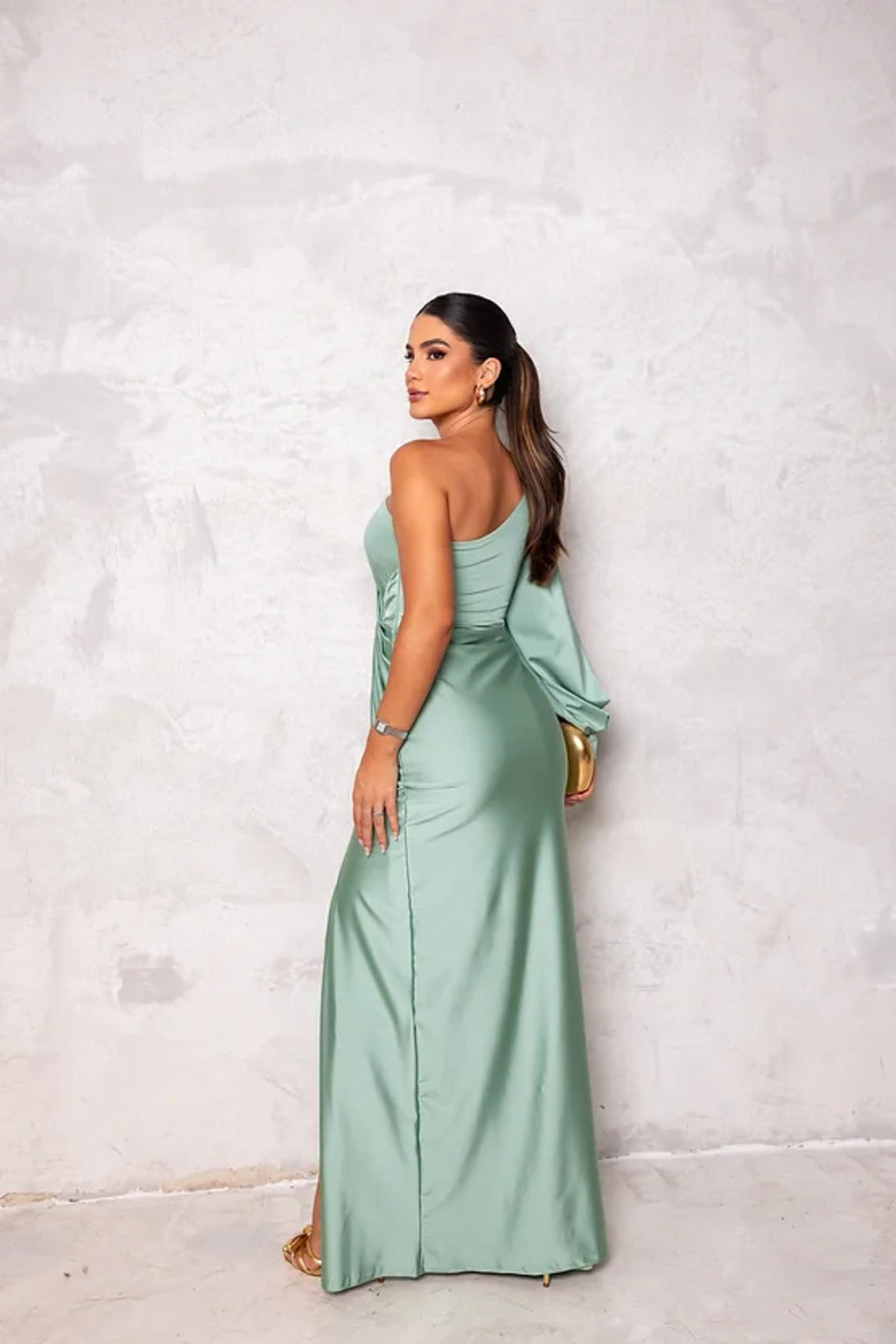 Harmoniaia - Sukienka Wieczorowa One-Shoulder