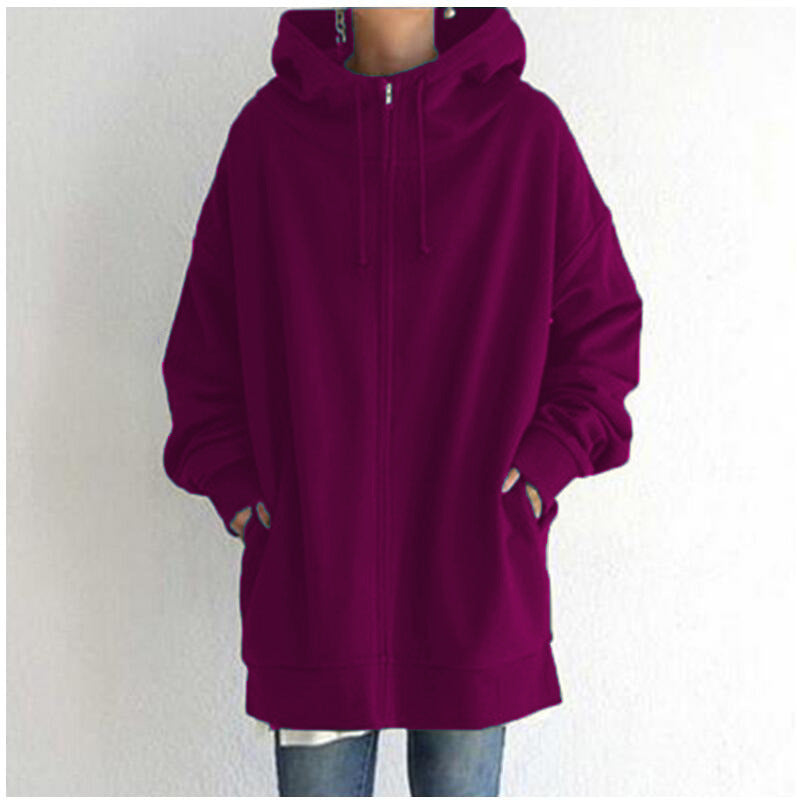 Kobiecy Fuzzy Sportowy Hoodie