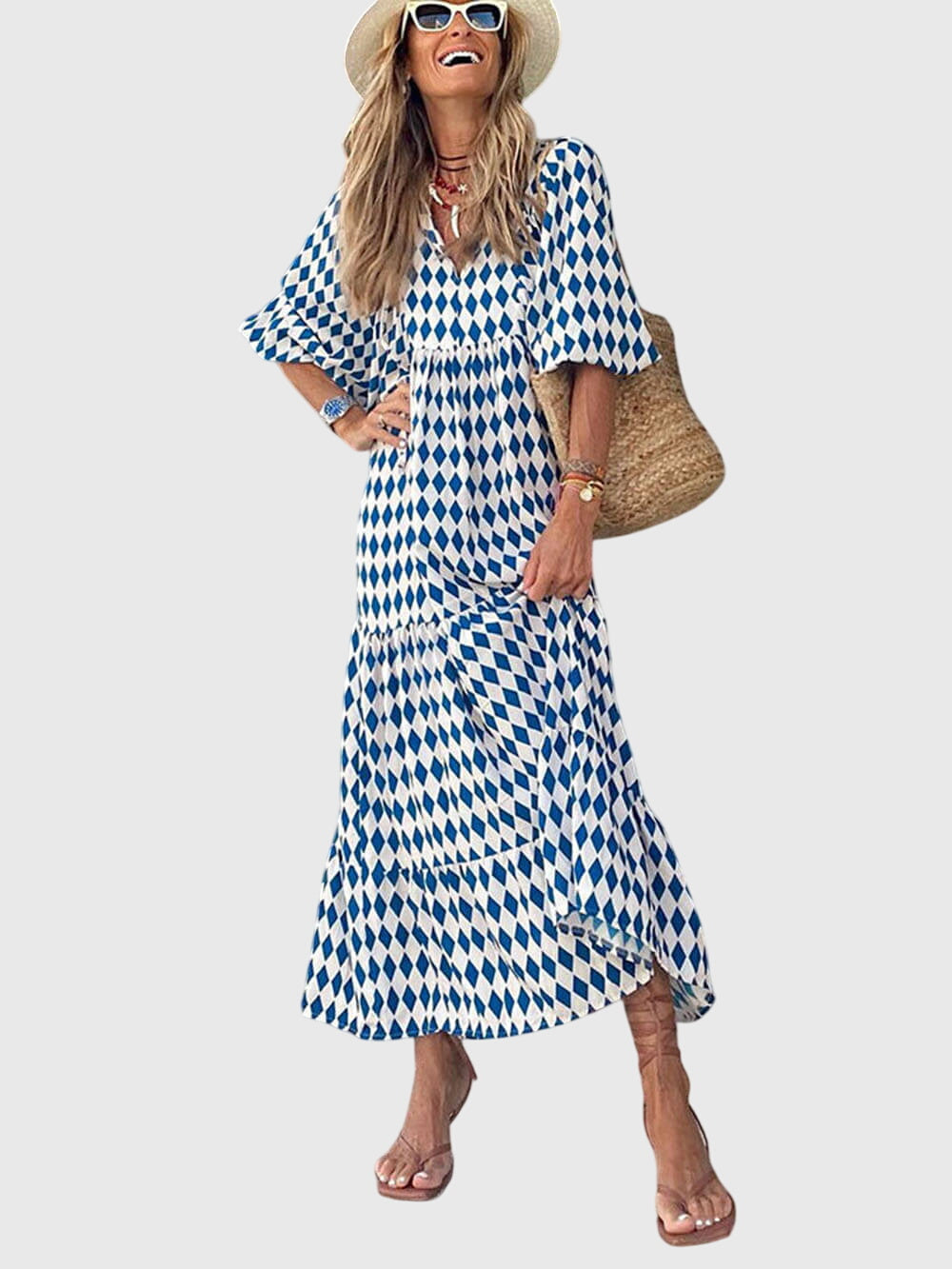 Callirrhoeaia - Stylowa Maxi Sukienka