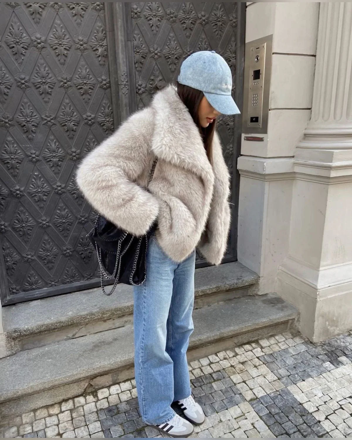 Bruna™ | Futrzany Płaszcz Glam