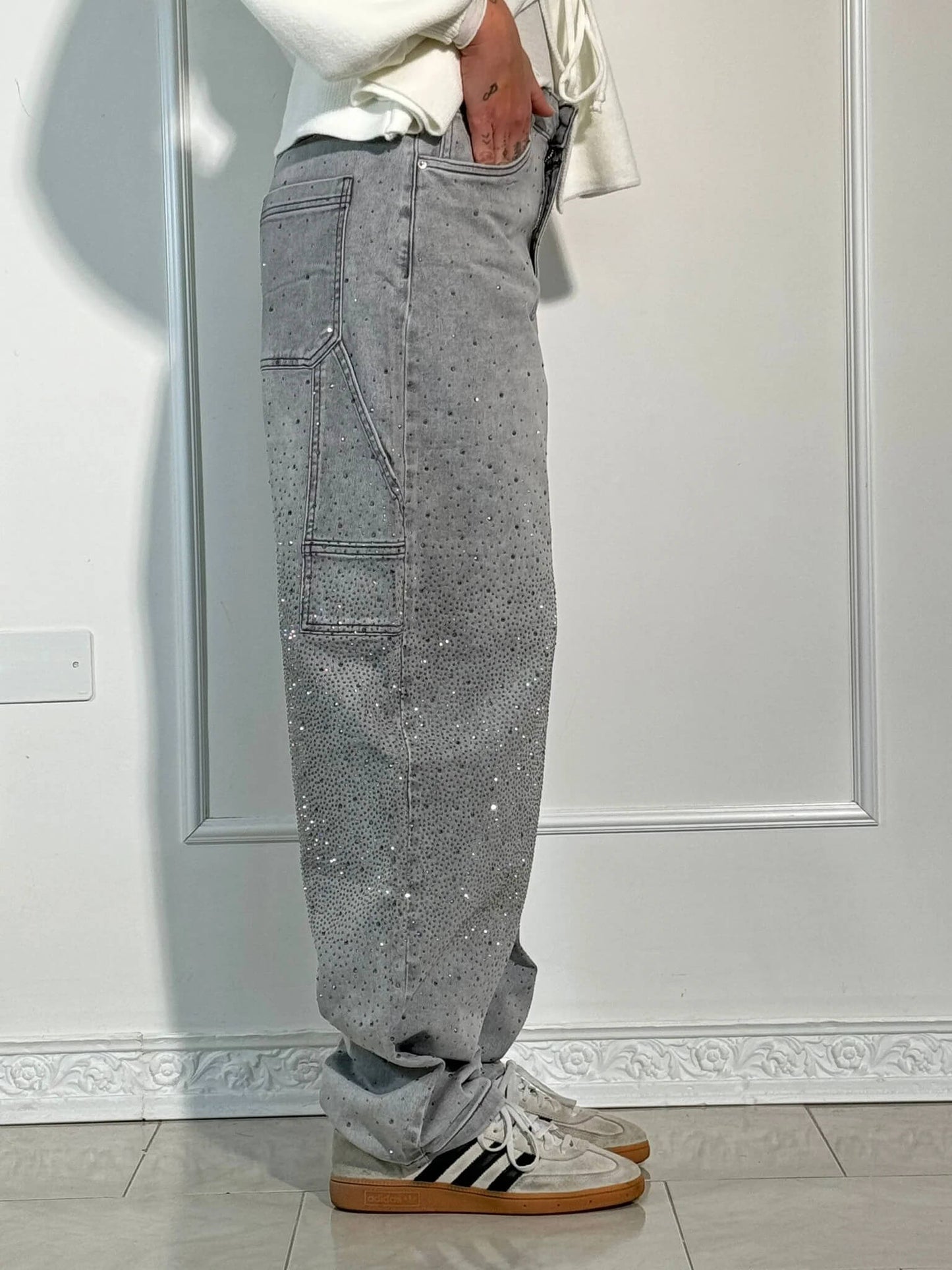 Megan | Diamentowe Jeansy Chic
