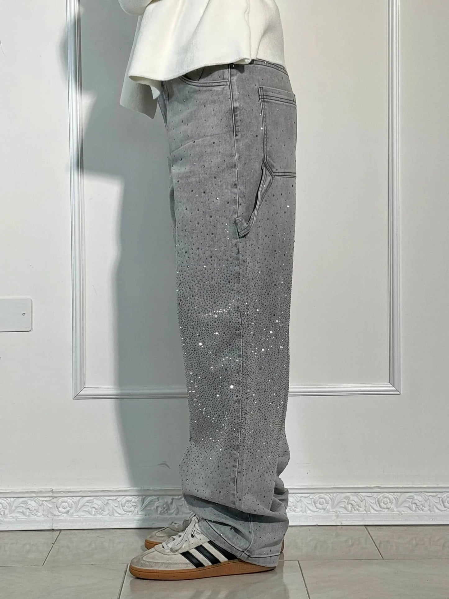 Megan | Diamentowe Jeansy Chic