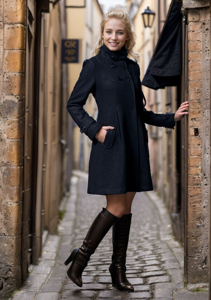 Charlotte™ | Stylowy Płaszcz z Kieszeniami