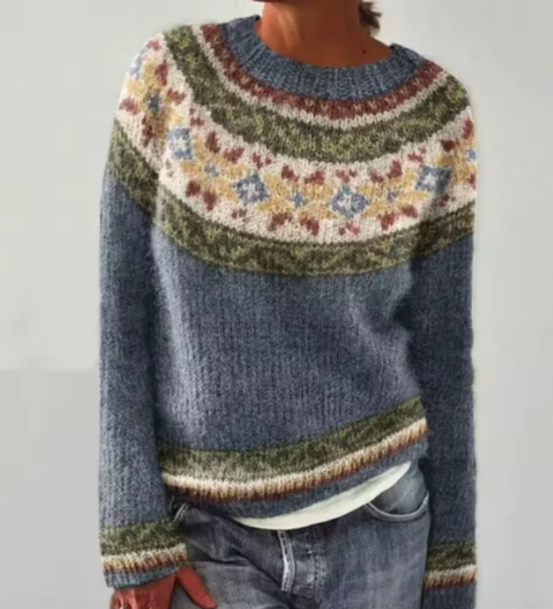 Amanda Retro Wełniany Sweter