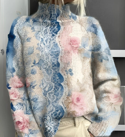 Delfina™ | Kolorowy Golfowy Sweter