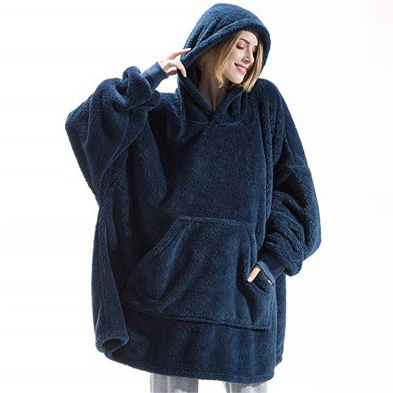 Stylowa Zimowa Bluza z Kieszenią
