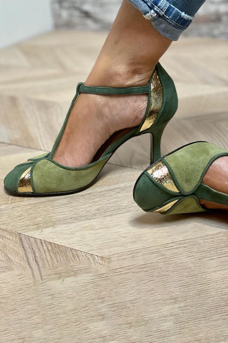 Alona™ | Patchworkowe Szpilki T-Style