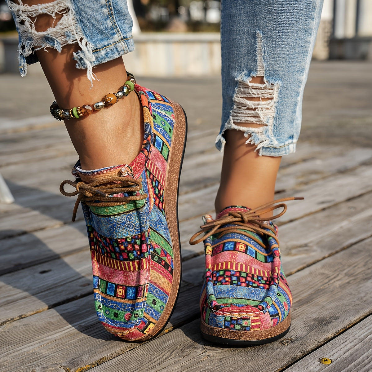 Brinley | Retro Kolorowe Buty