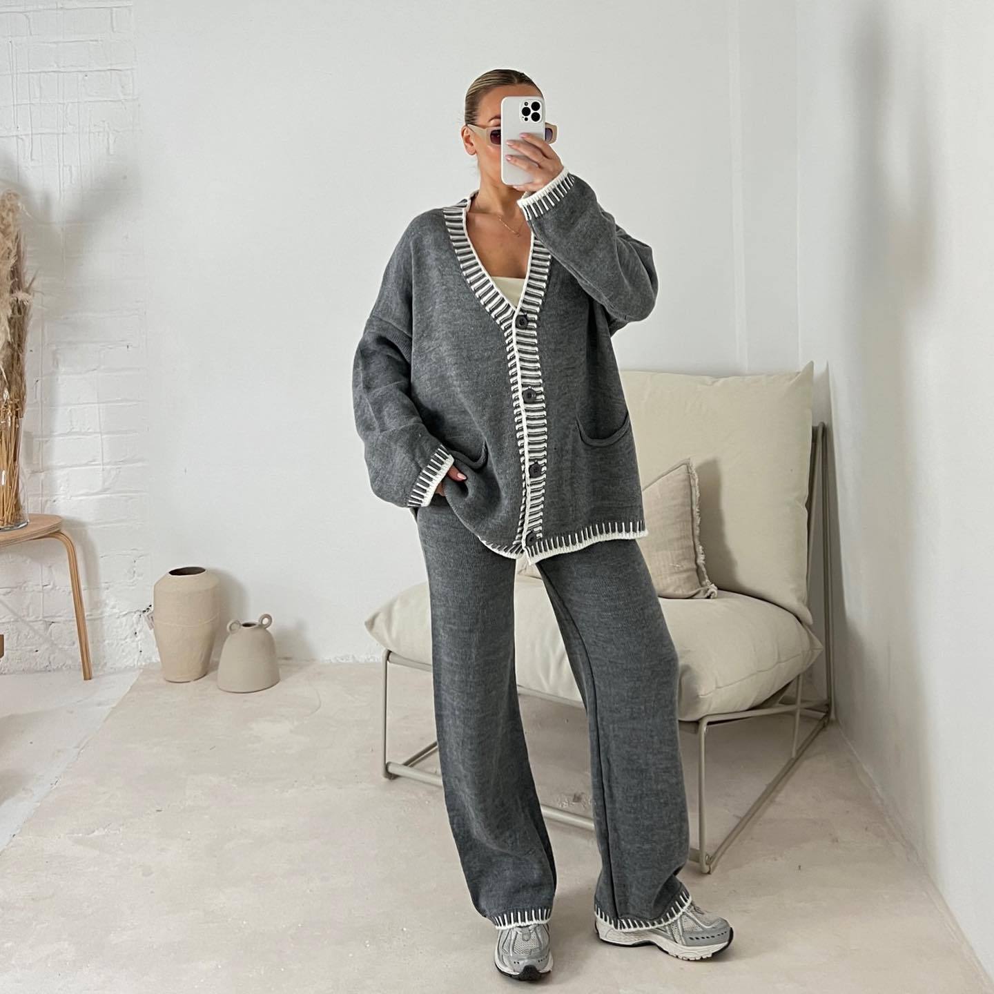 Stylowy Damski Garnitur Casual