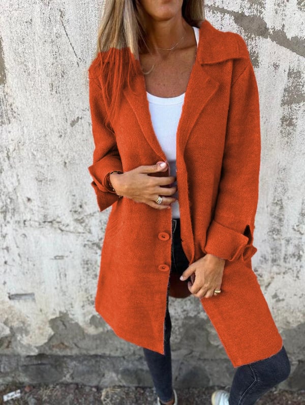 Marlina Stylowy Długi Kardigan