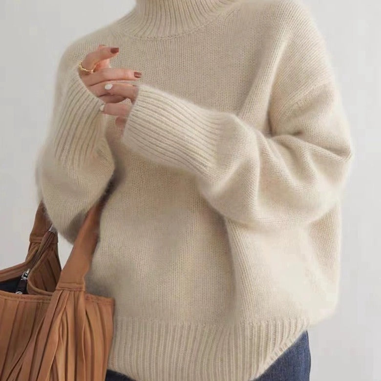 EMILY | Stylowy Sweter z Kołnierzem