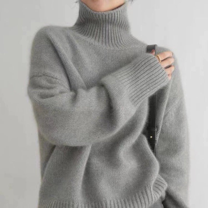 EMILY | Stylowy Sweter z Kołnierzem