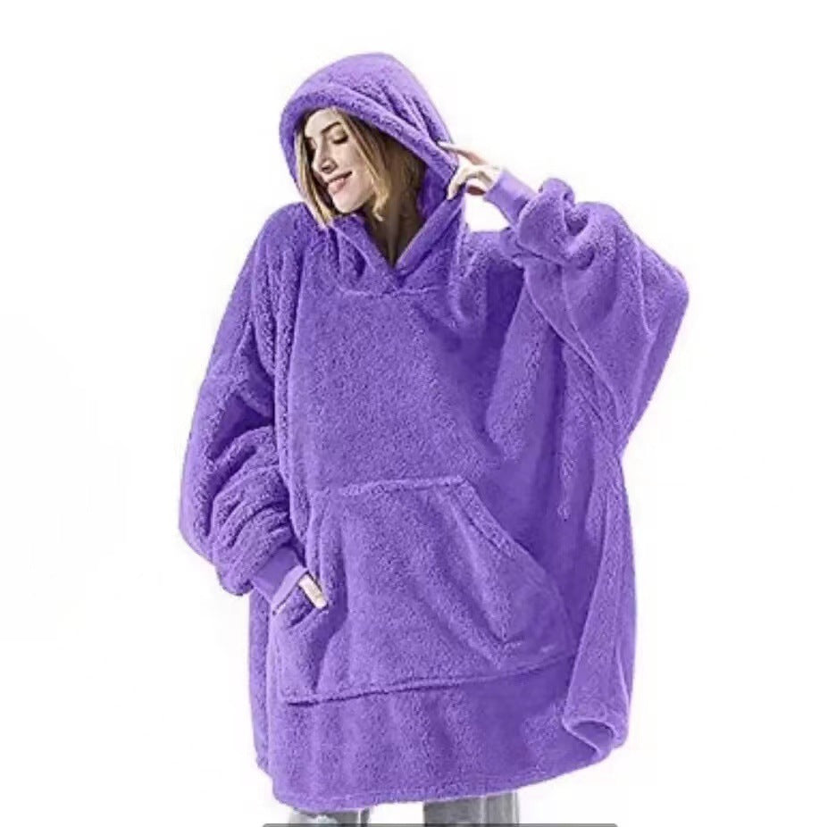 Stylowa Zimowa Bluza z Kieszenią