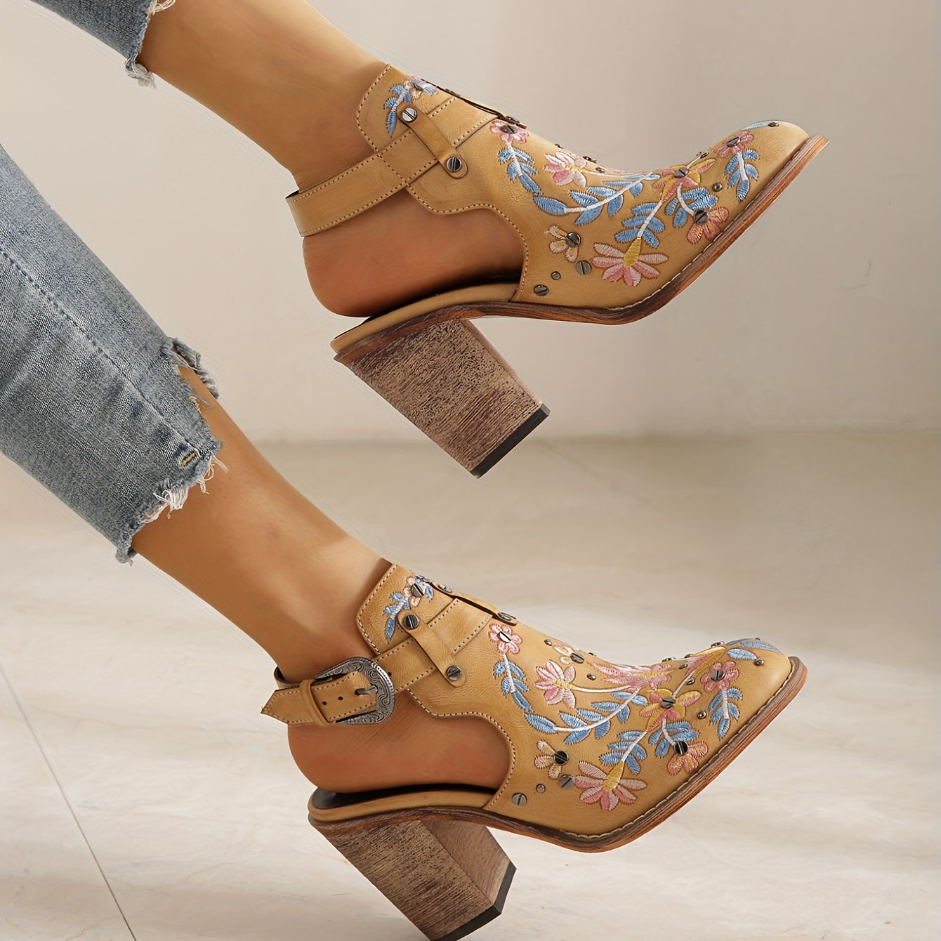 Rosine | Kwiatowe Botki Retro