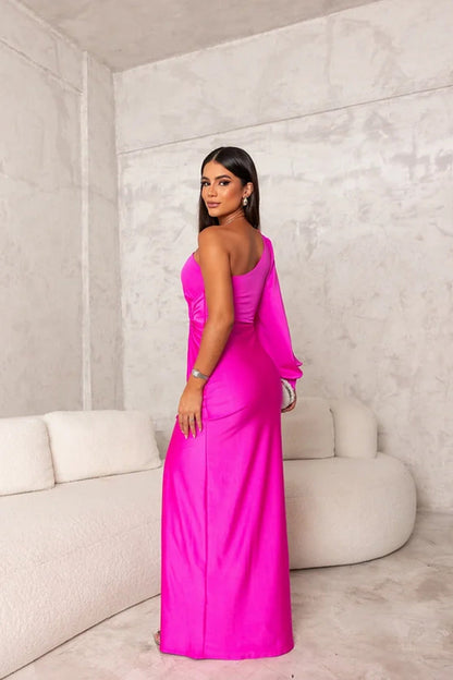 Harmoniaia - Sukienka Wieczorowa One-Shoulder