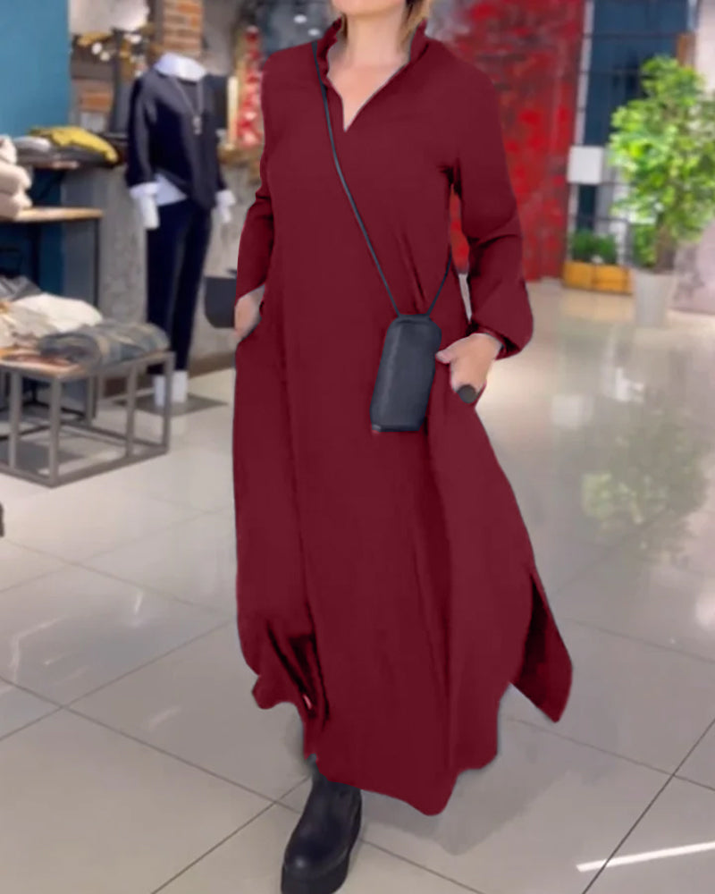 Sukienka Mila Maxi z Rozcięciem