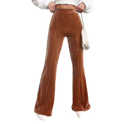 Stylowe Spodnie Welurowe Flair