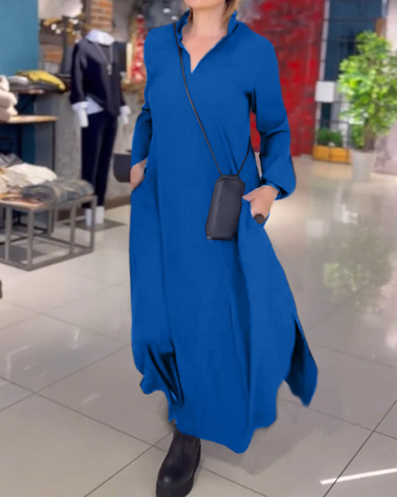 Sukienka Mila Maxi z Rozcięciem
