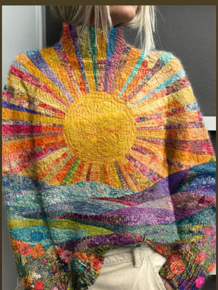 Delfina™ | Kolorowy Golfowy Sweter