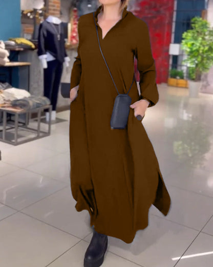 Sukienka Mila Maxi z Rozcięciem