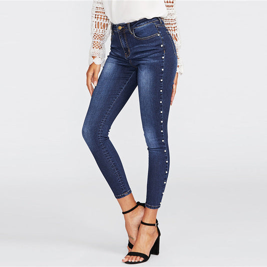 Koralikowe Skinny Jeans