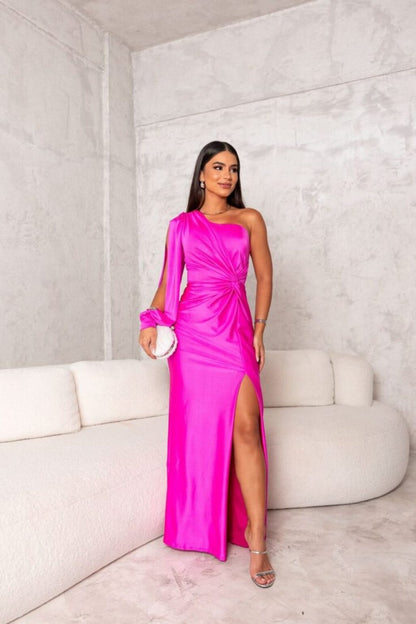 Harmoniaia - Sukienka Wieczorowa One-Shoulder