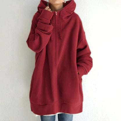 Kobiecy Fuzzy Sportowy Hoodie