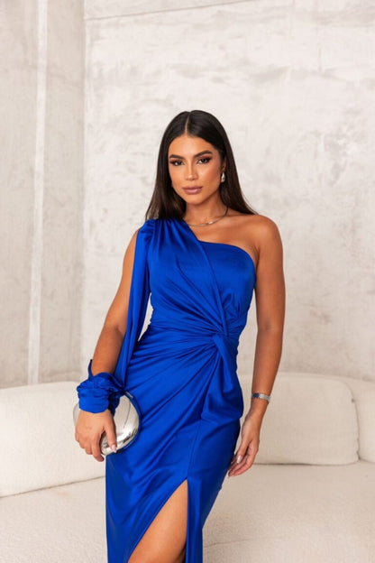 Harmoniaia - Sukienka Wieczorowa One-Shoulder