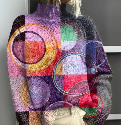 Delfina™ | Kolorowy Golfowy Sweter