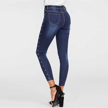 Koralikowe Skinny Jeans