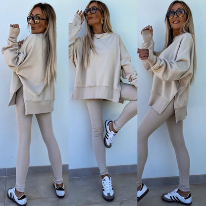 Modny Zestaw: Sweter i Spodnie