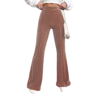 Stylowe Spodnie Welurowe Flair