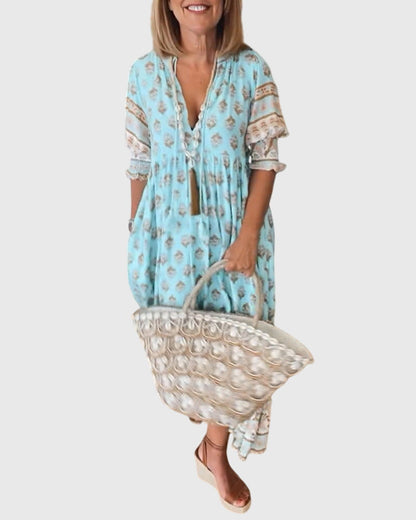 Eileithyiaara - Sukienka Serek Print
