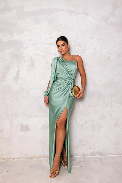 Harmoniaia - Sukienka Wieczorowa One-Shoulder